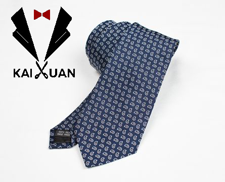 藍色花紋領帶